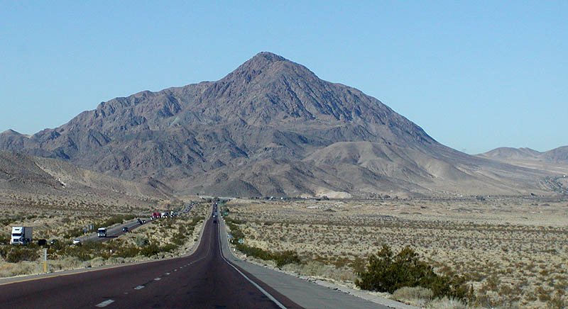 Interstate 15 near Cave Mountain, California